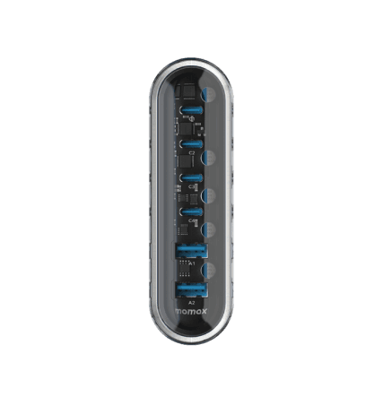 Momax 1-Charge Flow+ 120W 6-Port Desktop Charger (UK) thumbnail 2